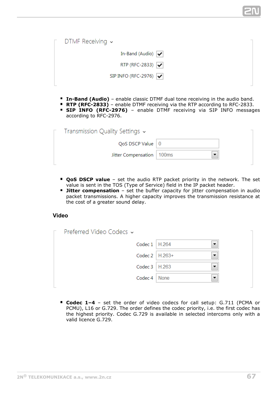 2N Helios IP Configuration Manual v2.7 User Manual | Page 67 / 115