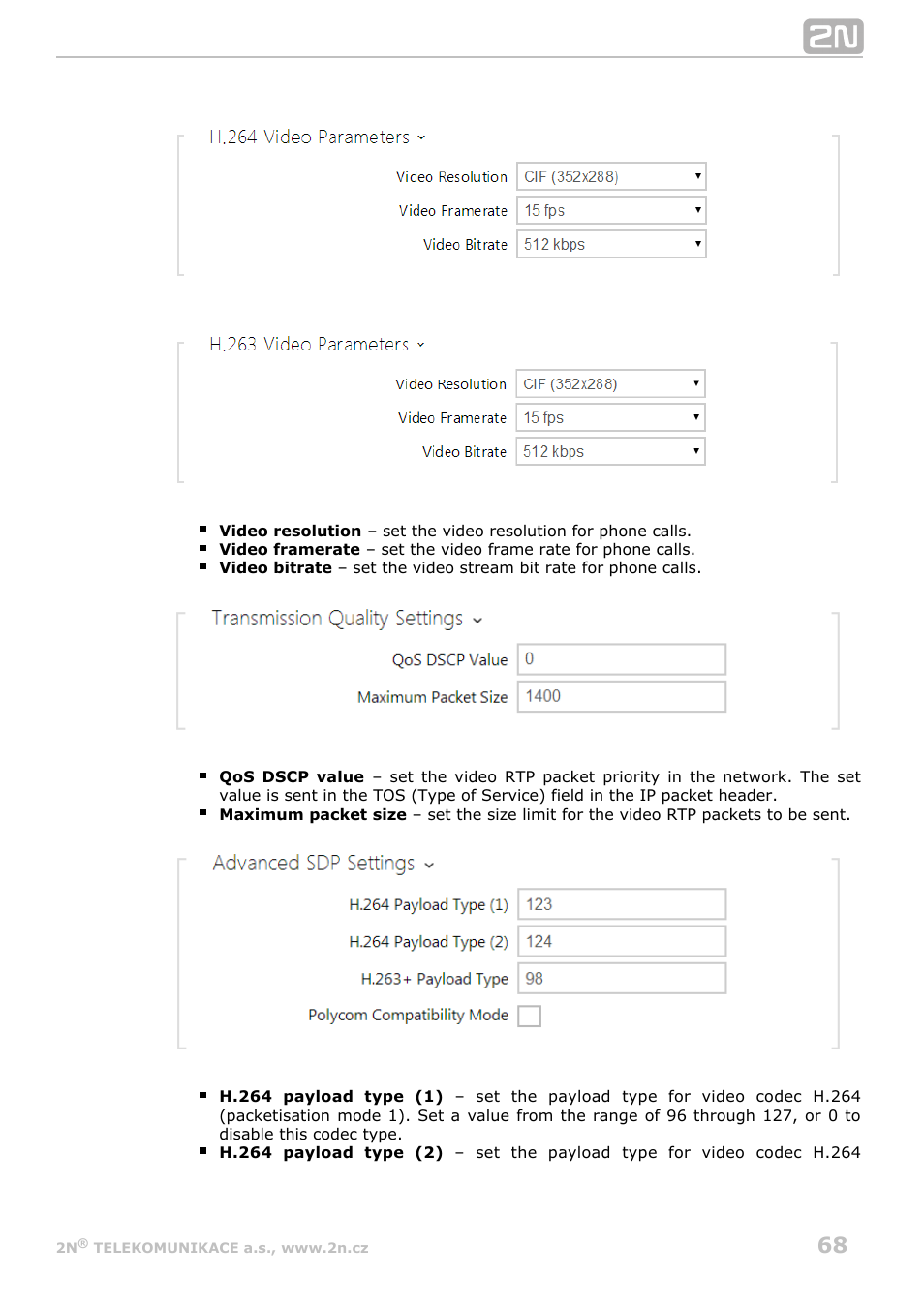 2N Helios IP Configuration Manual v2.7 User Manual | Page 68 / 115