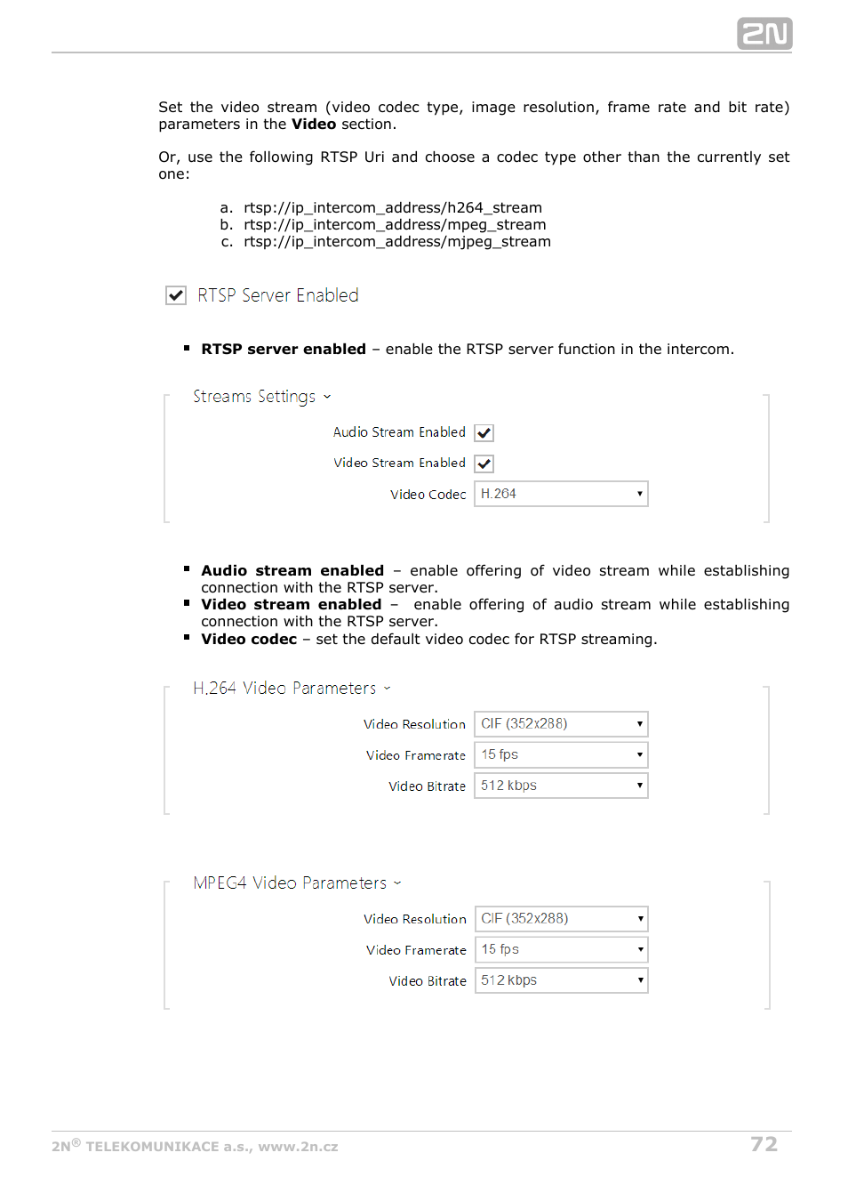 2N Helios IP Configuration Manual v2.7 User Manual | Page 72 / 115