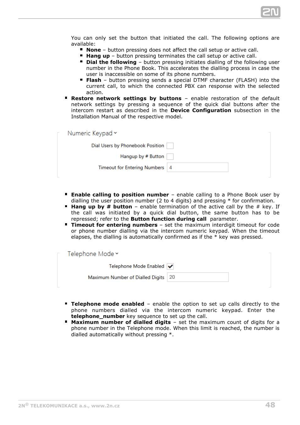 2N Helios IP Configuration manual v2.6 User Manual | Page 48 / 110