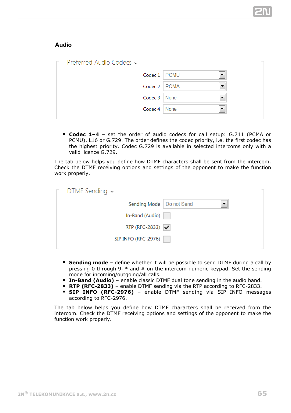 2N Helios IP Configuration manual v2.6 User Manual | Page 65 / 110