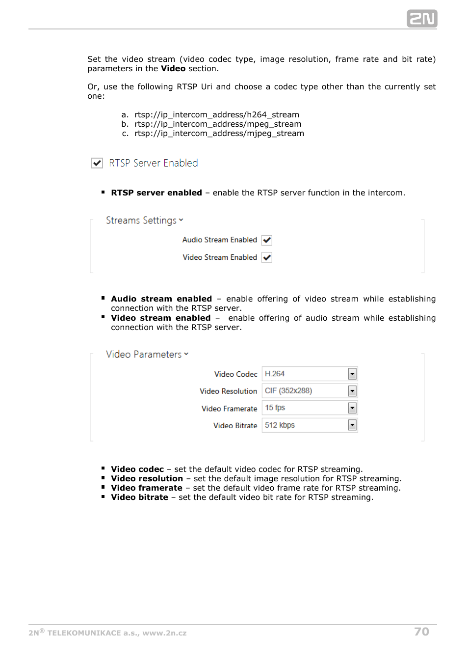 2N Helios IP Configuration manual v2.6 User Manual | Page 70 / 110