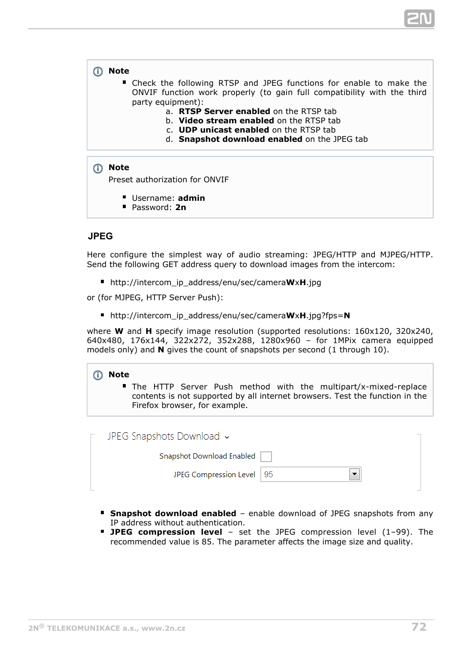2N Helios IP Configuration manual v2.6 User Manual | Page 72 / 110