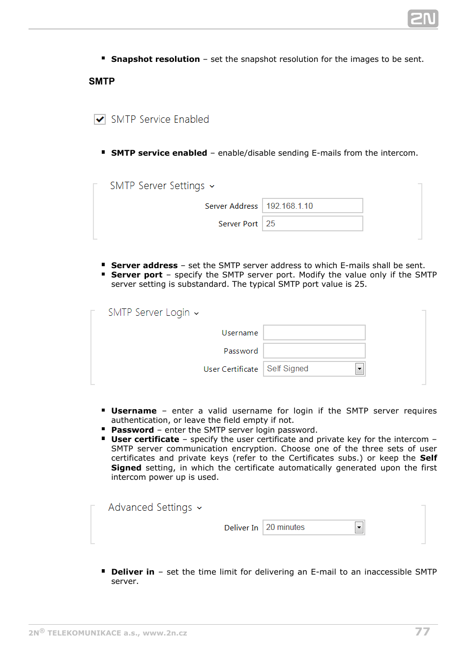 2N Helios IP Configuration manual v2.6 User Manual | Page 77 / 110