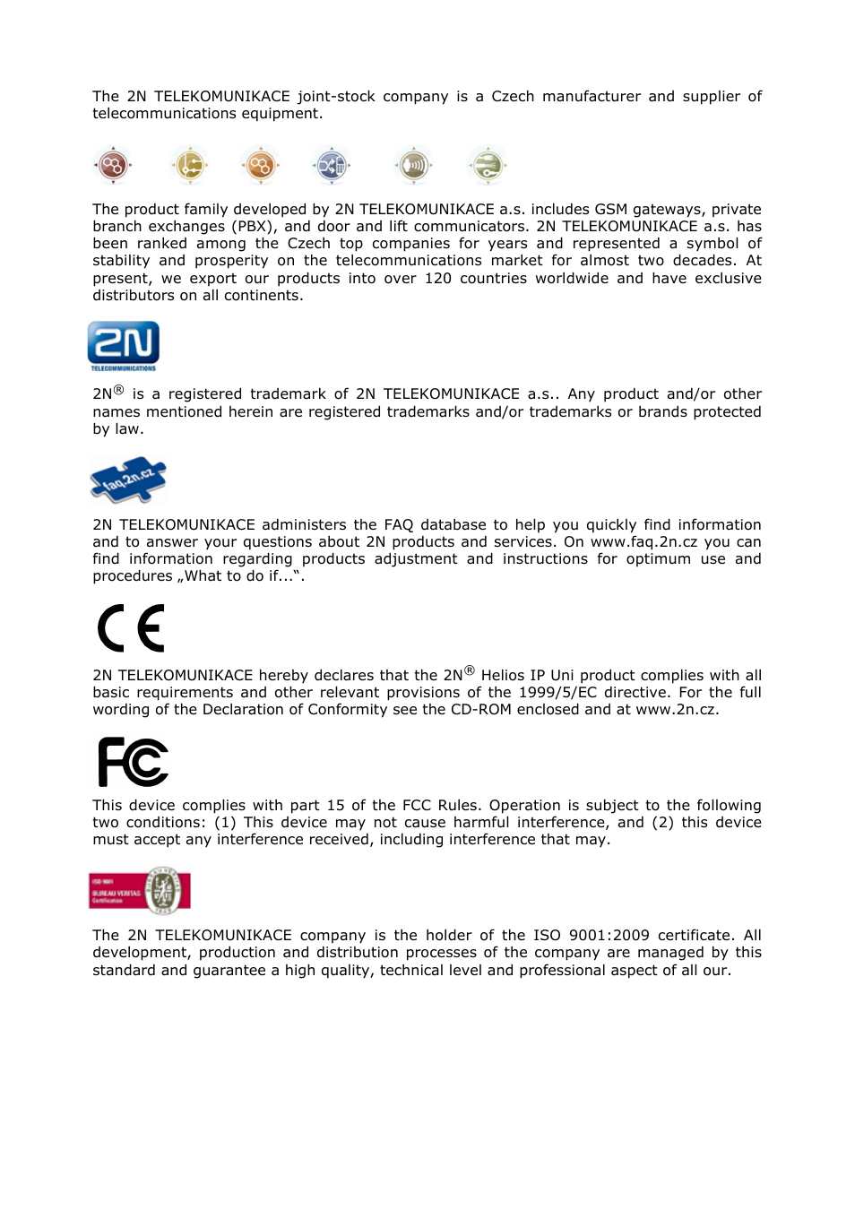 Content | 2N Helios IP Uni User Manual | Page 2 / 30