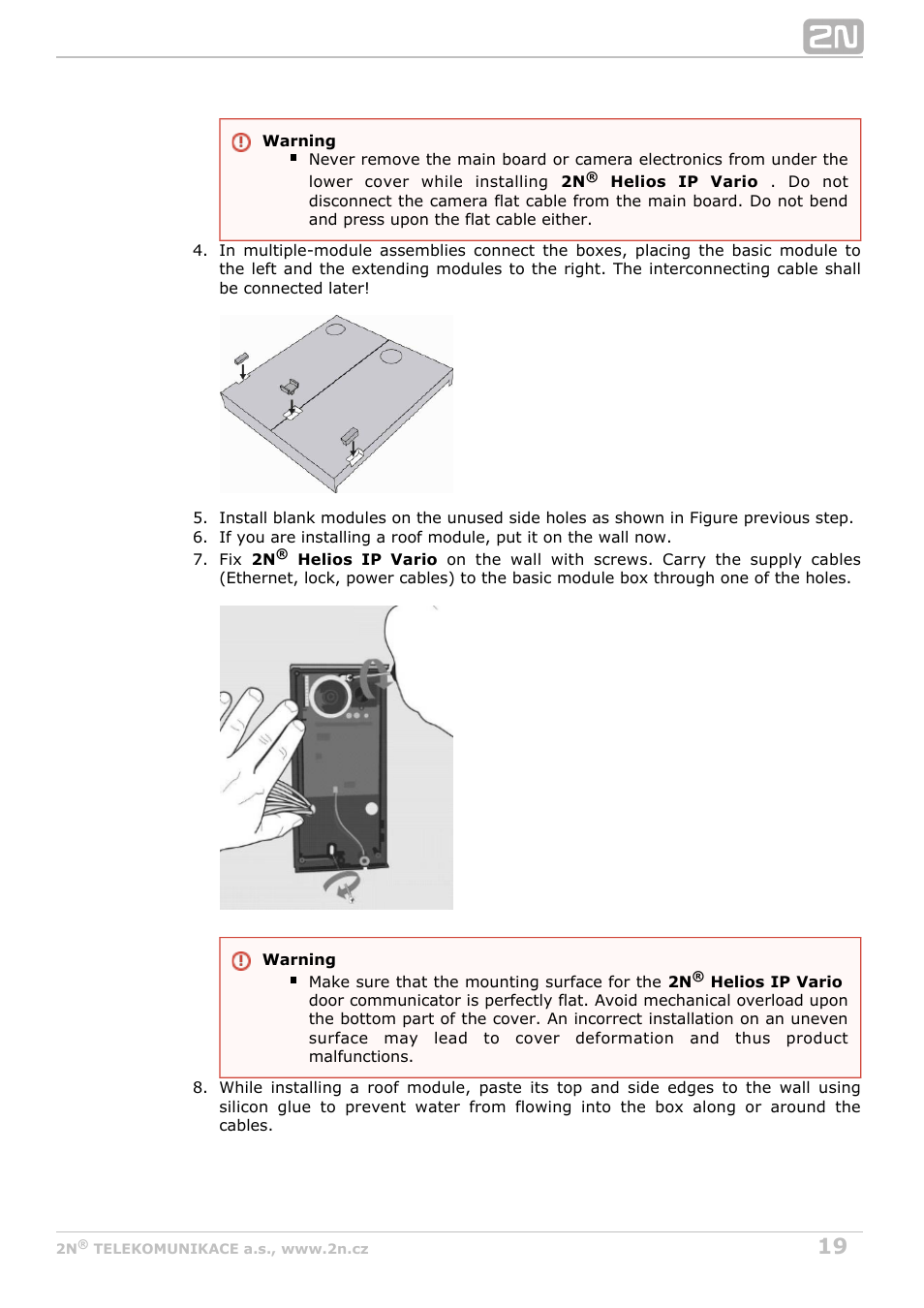2N Helios IP Vario User Manual | Page 19 / 70