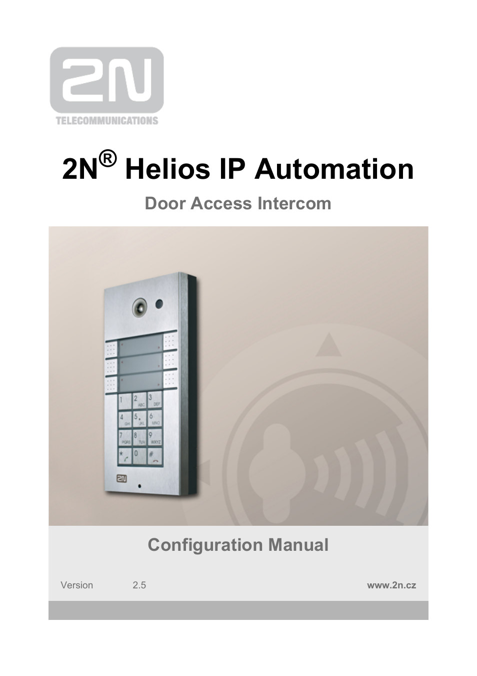 2N Helios IP Automation v2.5 User Manual | 33 pages