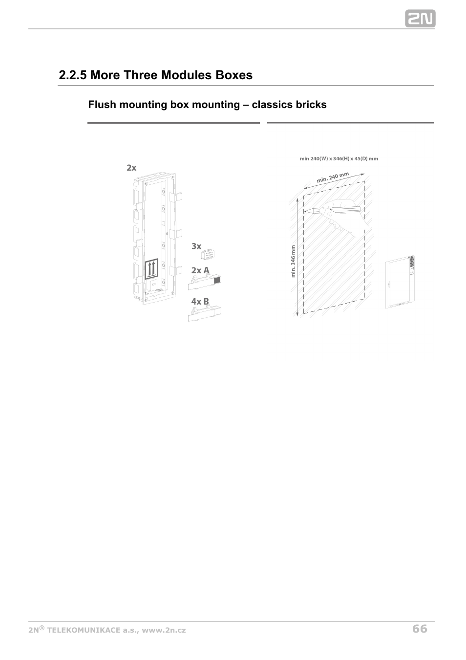 5 more three modules boxes | 2N Helios IP Verso User Manual | Page 66 / 113