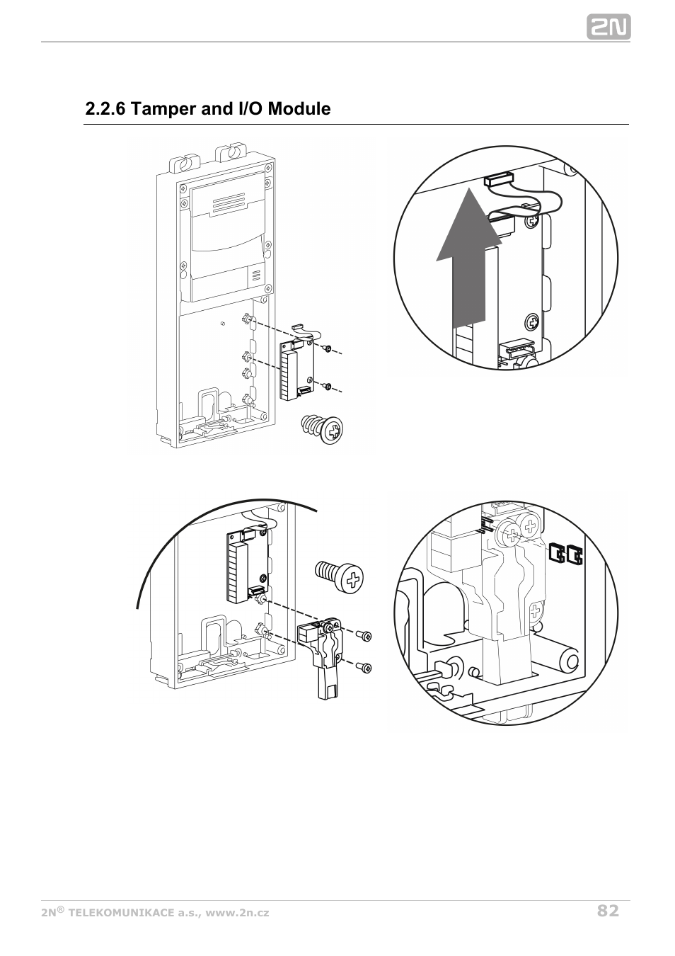 6 tamper and i/o module | 2N Helios IP Verso User Manual | Page 82 / 113