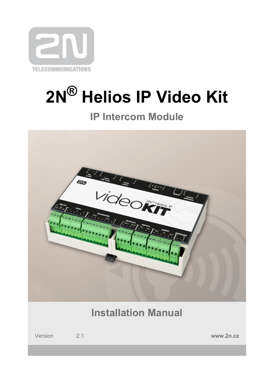 2N Helios IP Video Kit User Manual | 31 pages