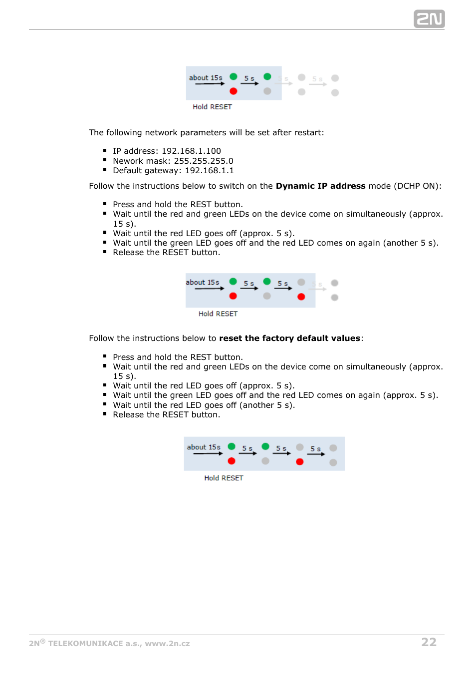 2N Helios IP Video Kit User Manual | Page 22 / 31