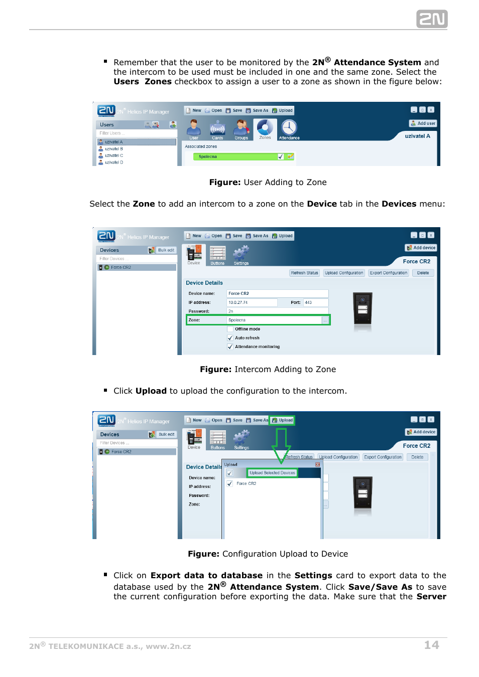 2N Attendance System v1.0 User Manual | Page 14 / 38