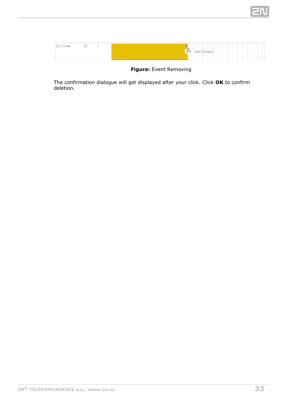 2N Attendance System v1.0 User Manual | Page 33 / 38