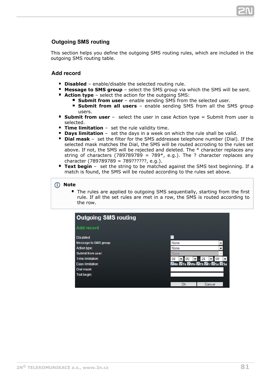 2N BRI Lite/Enterprise v1.8 User Manual | Page 81 / 129