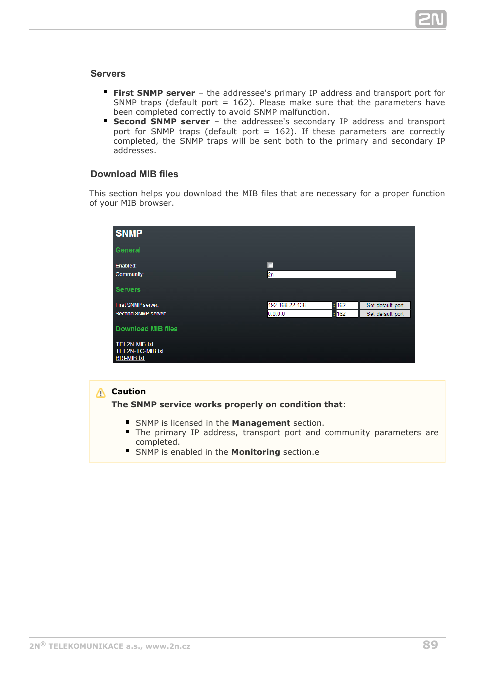 2N BRI Lite/Enterprise v1.8 User Manual | Page 89 / 129