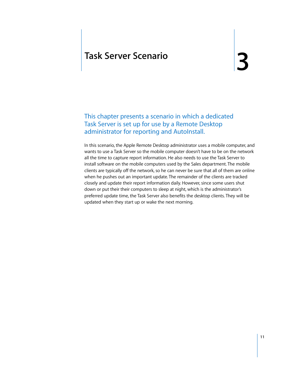 Task server scenario, Chapter 3 | Apple Remote Desktop User Manual | Page 11 / 16