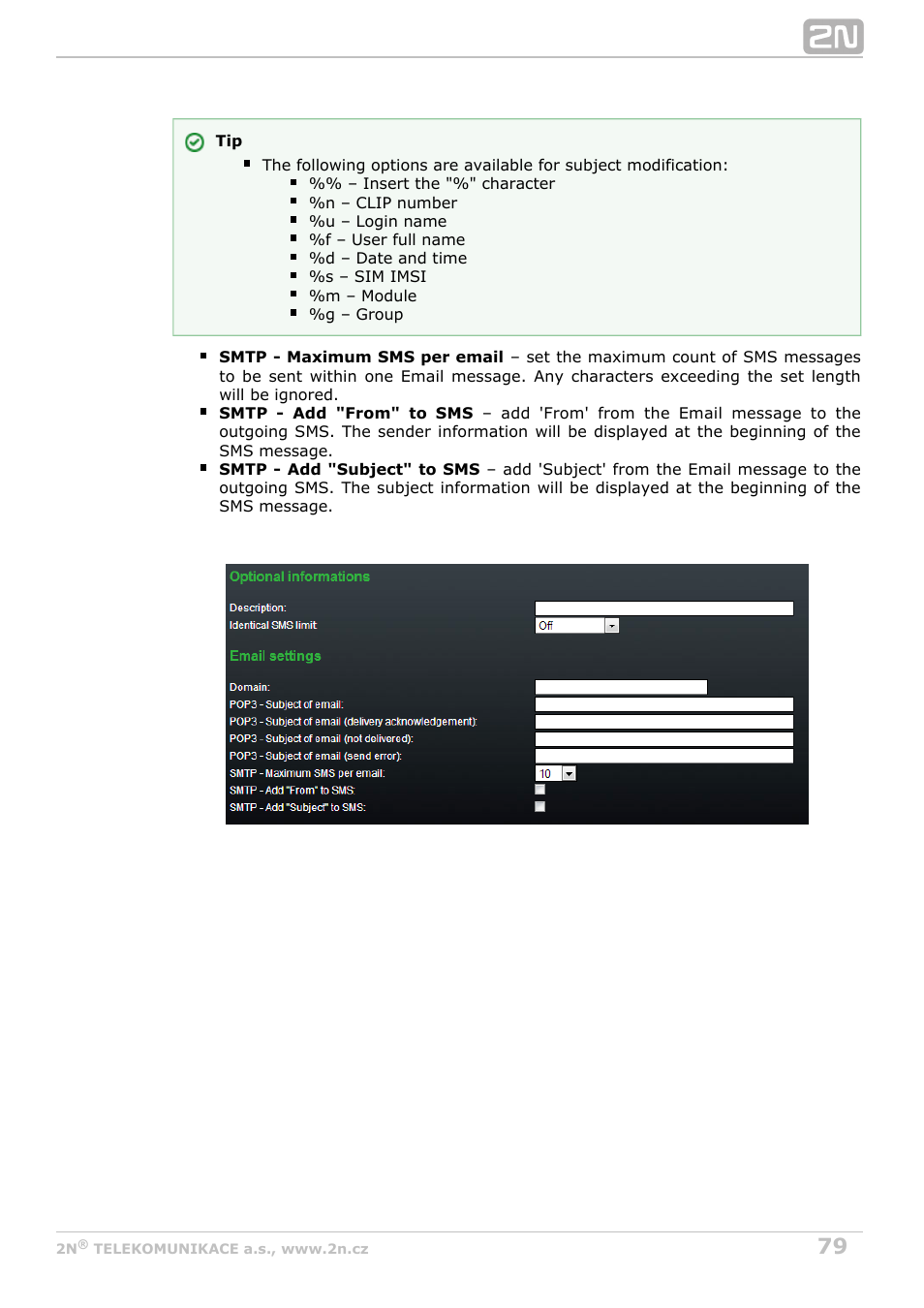 2N BRI Lite/Enterprise v1.7 User Manual | Page 79 / 130