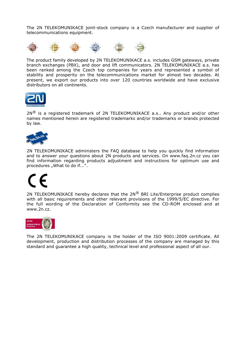 Content | 2N BRI Lite/Enterprise v1.6 User Manual | Page 2 / 127