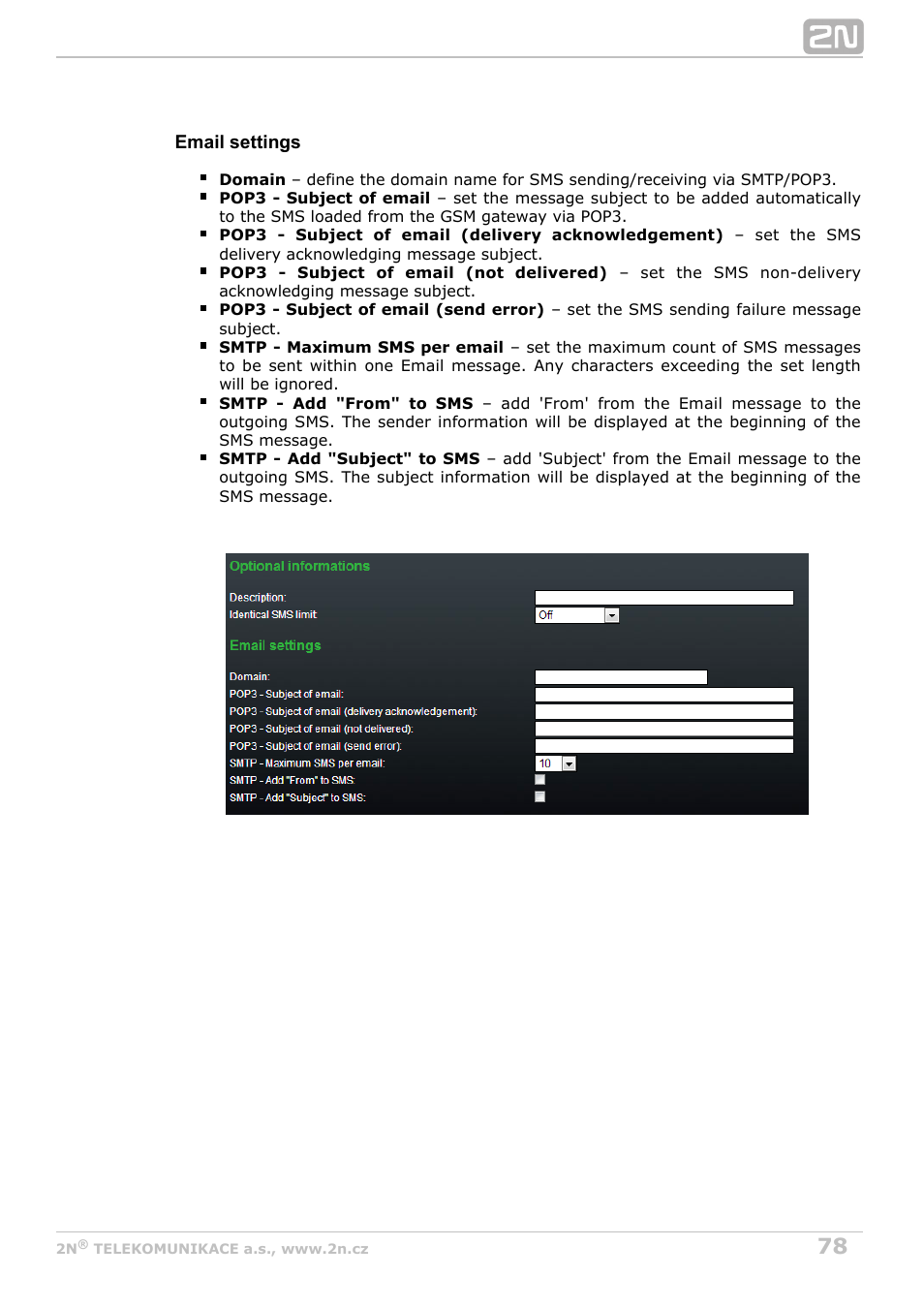 2N BRI Lite/Enterprise v1.6 User Manual | Page 78 / 127