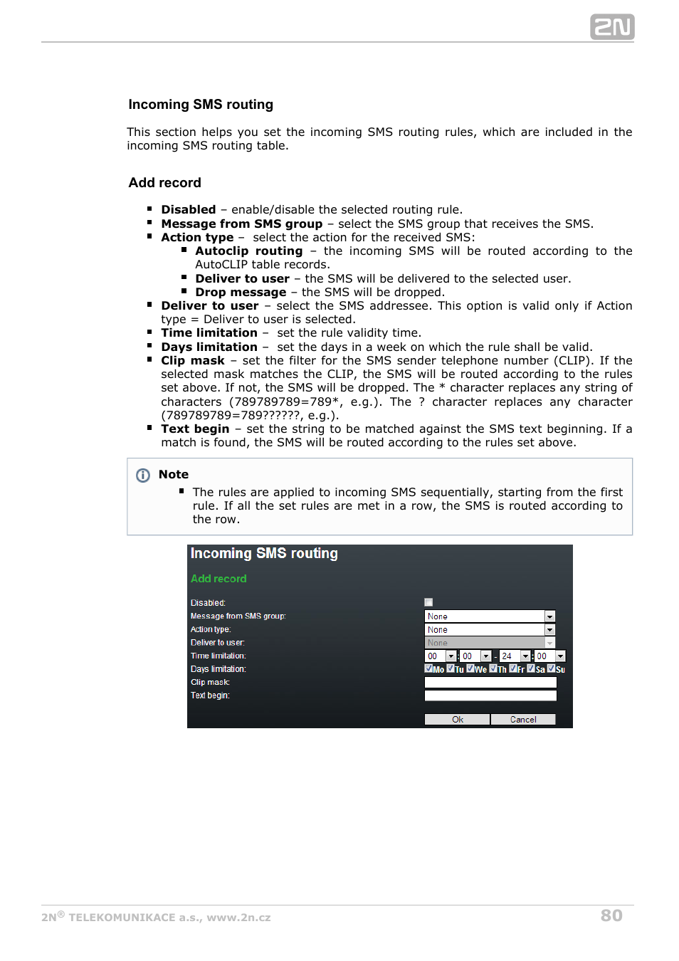 2N BRI Lite/Enterprise v1.6 User Manual | Page 80 / 127