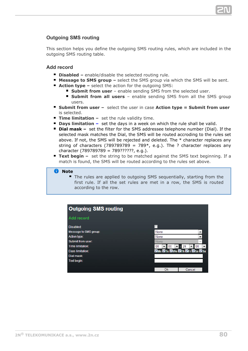 2N BRI Lite/Enterprise v1.5 User Manual | Page 80 / 134