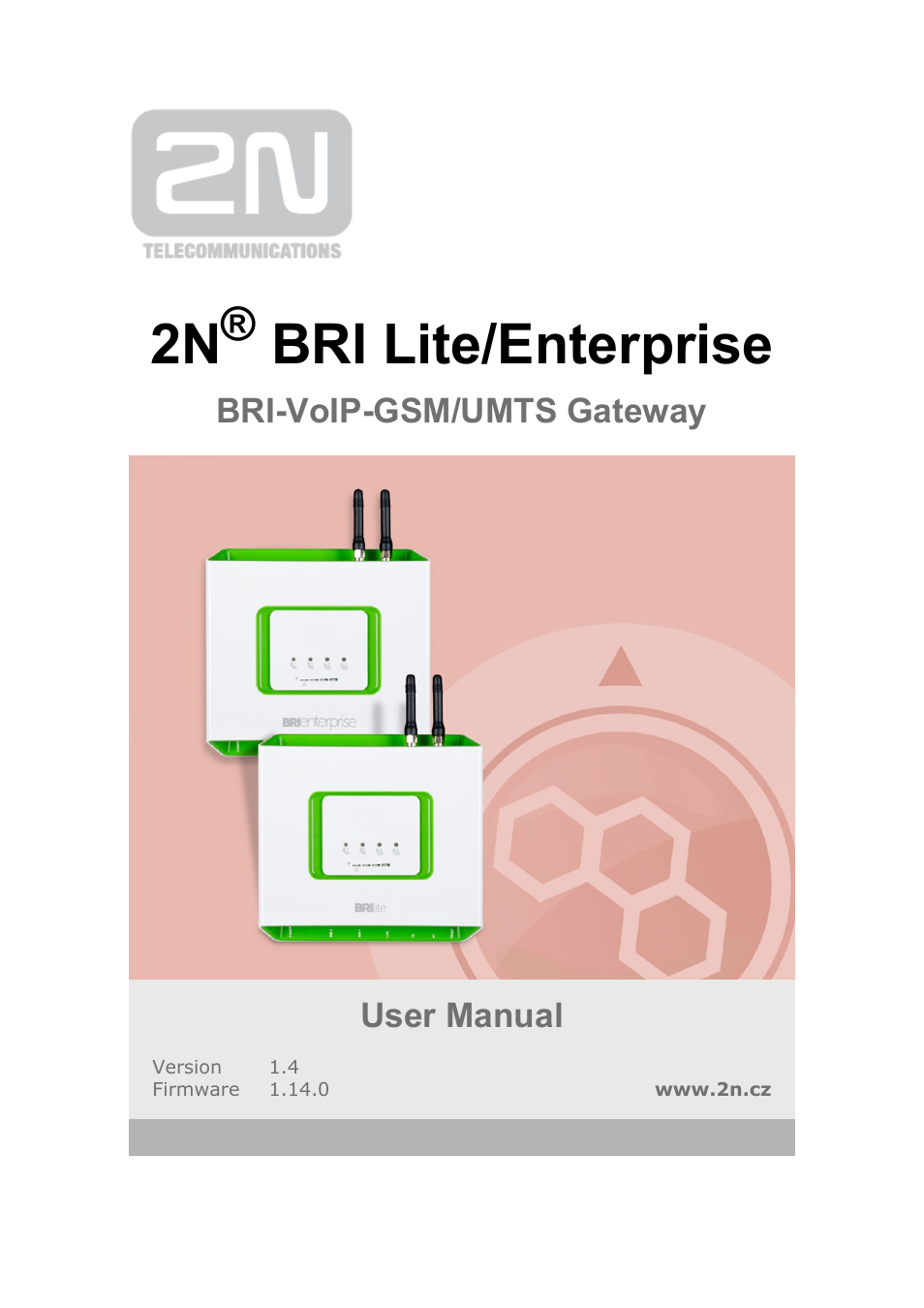 2N BRI Lite/Enterprise v1.4 User Manual | 132 pages