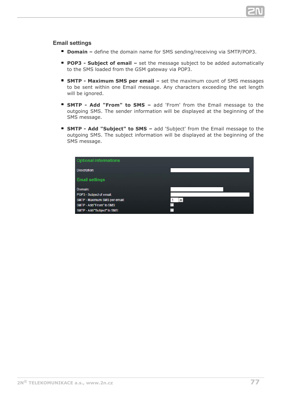 2N BRI Lite/Enterprise v1.4 User Manual | Page 77 / 132