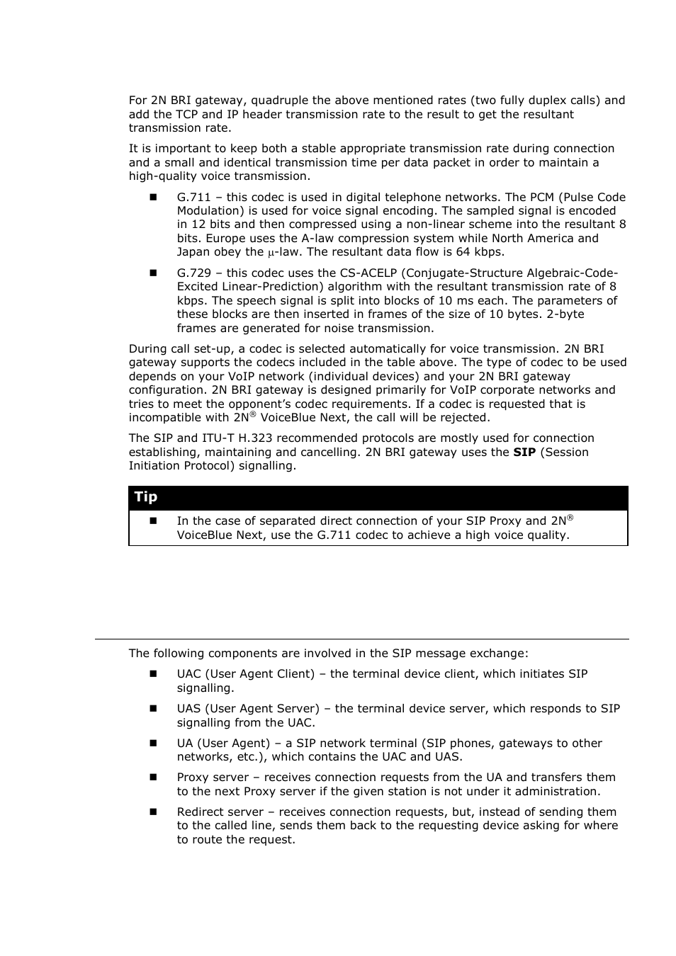 Sip components | 2N BRI Lite/Enterprise v1.1 User Manual | Page 16 / 109
