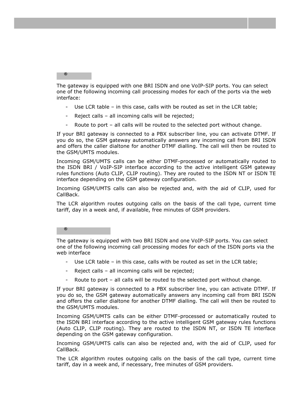 Call routing principles, 2 call routing principles, Call routing principles 3.2 | 2N BRI Lite/Enterprise v1.1 User Manual | Page 43 / 109