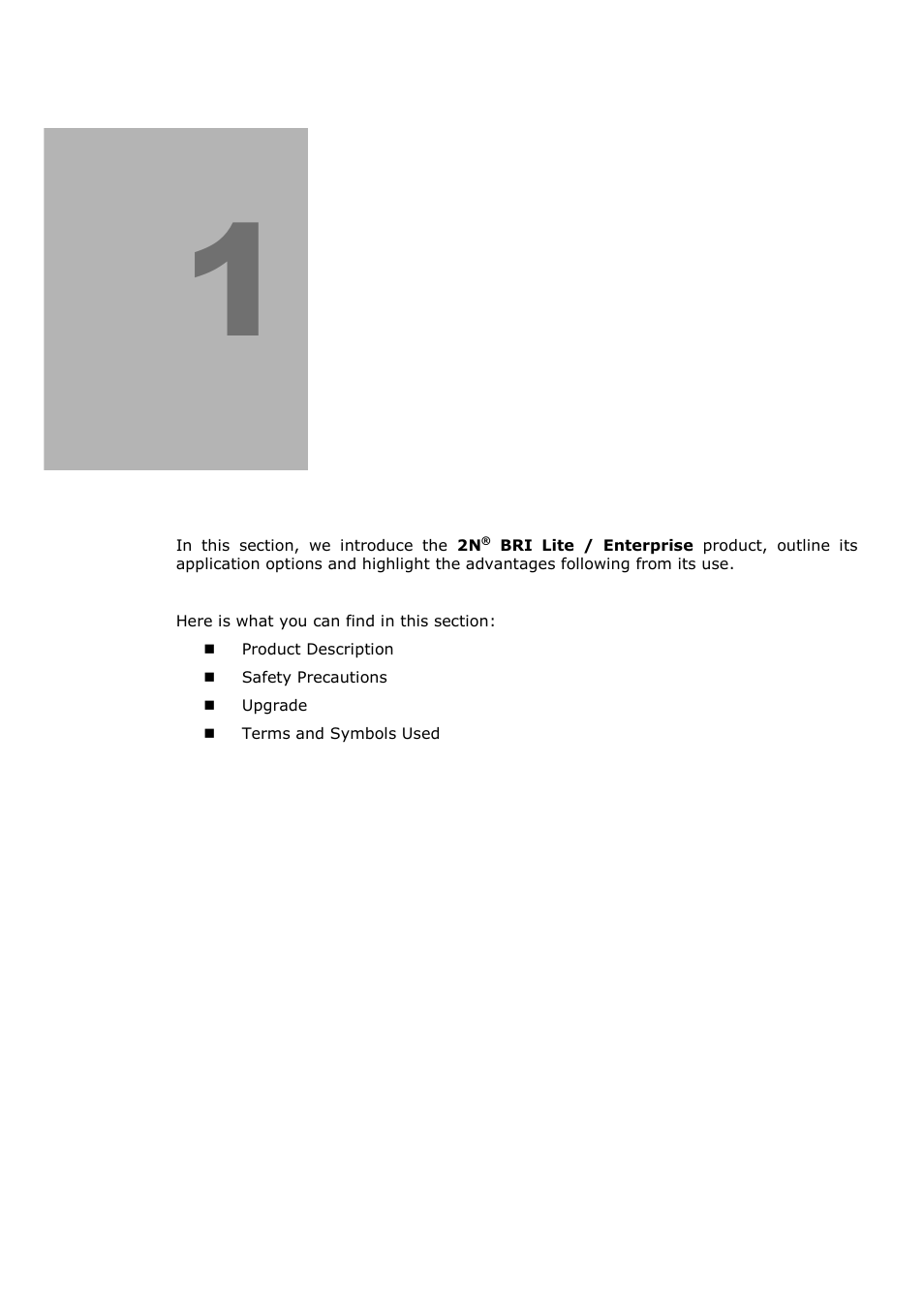 Product overview | 2N BRI Lite/Enterprise v1.1 User Manual | Page 7 / 109
