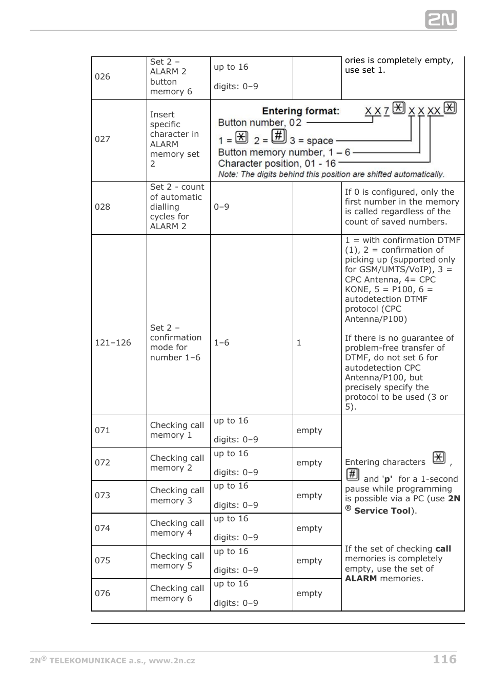 2N Lift8 v1.6.0 User Manual | Page 116 / 247
