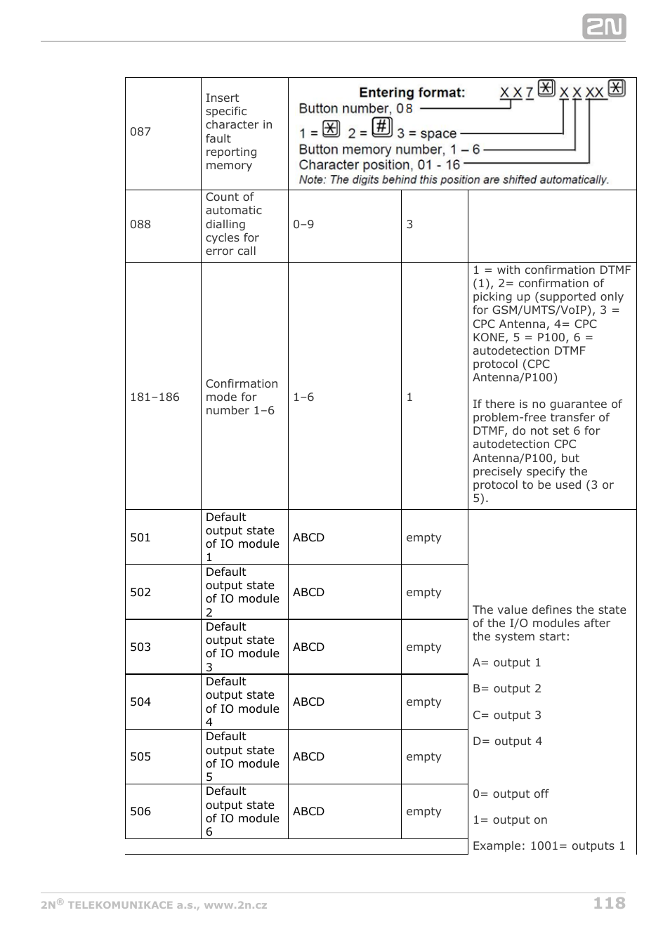 2N Lift8 v1.6.0 User Manual | Page 118 / 247