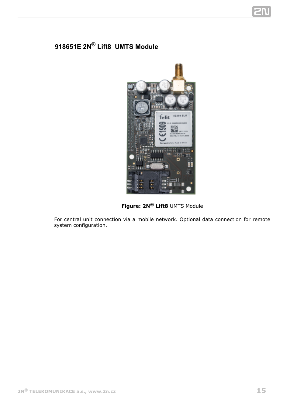 2N Lift8 v1.6.0 User Manual | Page 15 / 247