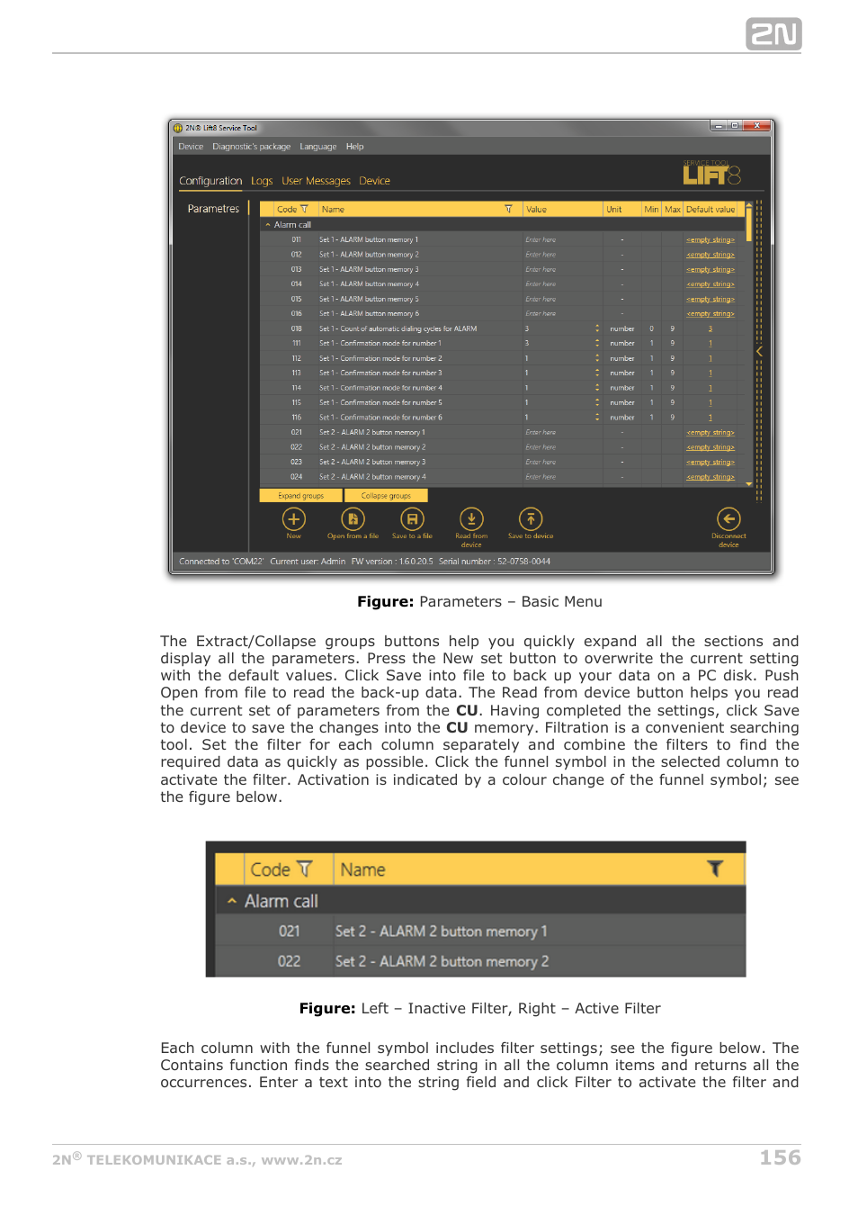 2N Lift8 v1.6.0 User Manual | Page 156 / 247