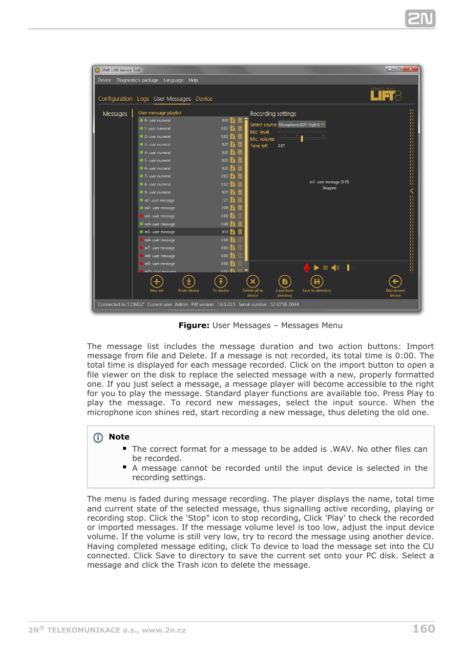 2N Lift8 v1.6.0 User Manual | Page 160 / 247