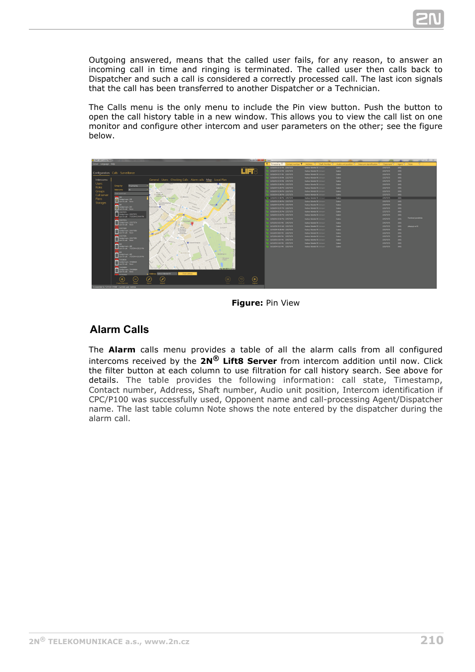 Alarm calls | 2N Lift8 v1.6.0 User Manual | Page 210 / 247