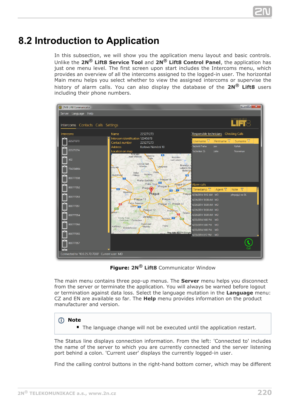 2 introduction to application | 2N Lift8 v1.6.0 User Manual | Page 220 / 247