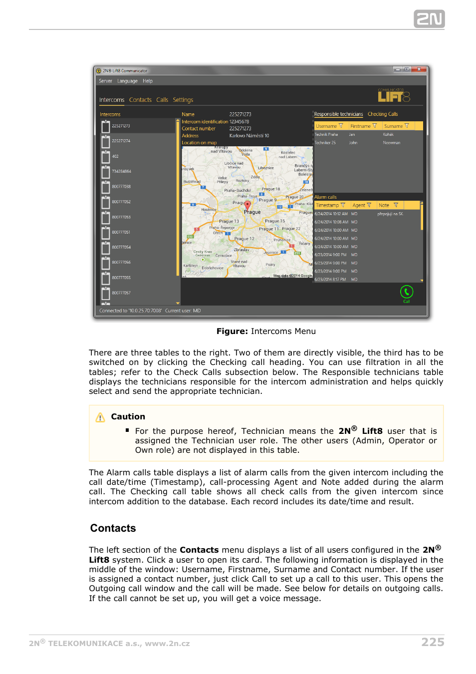 Contacts | 2N Lift8 v1.6.0 User Manual | Page 225 / 247