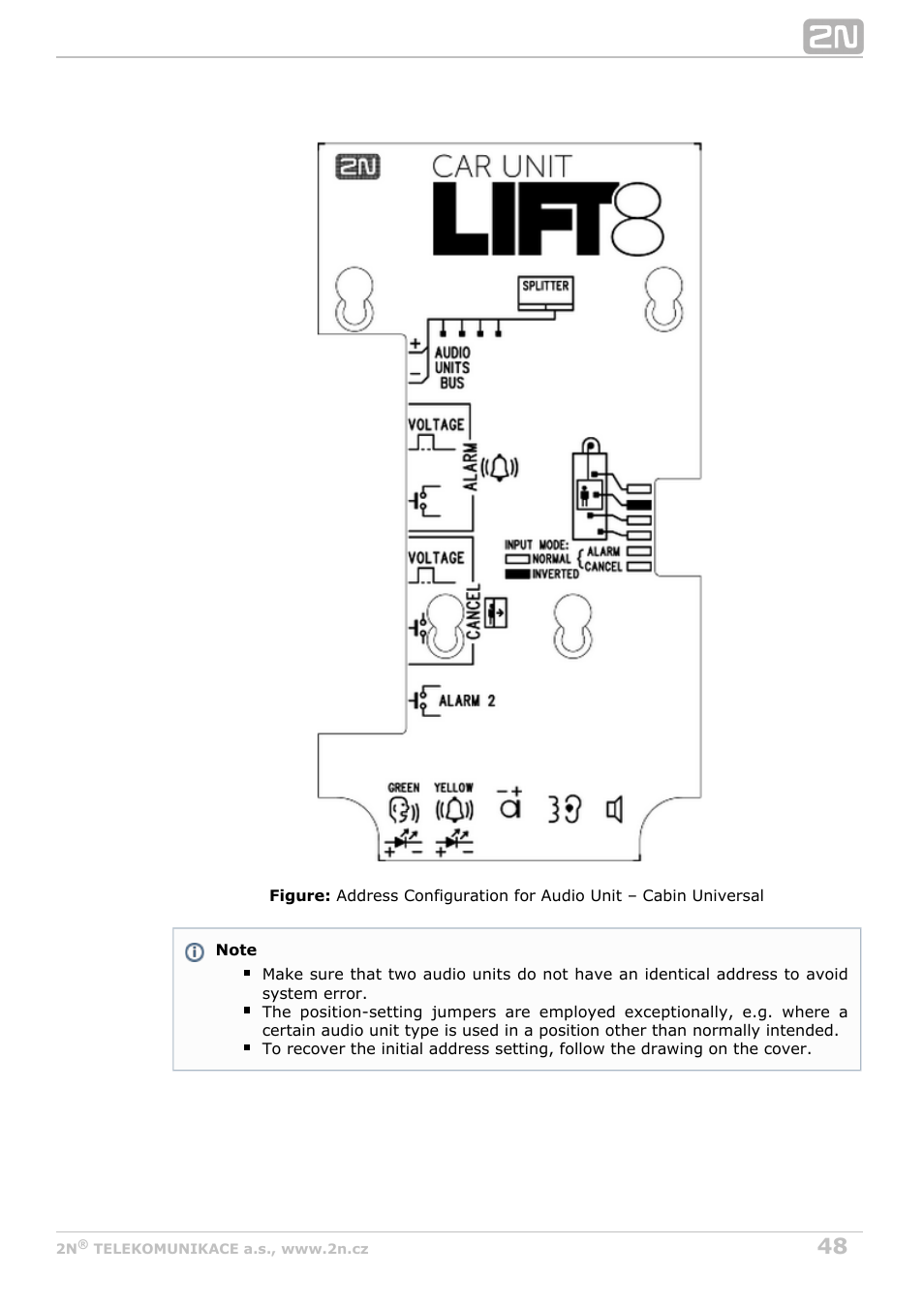 2N Lift8 v1.6.0 User Manual | Page 48 / 247