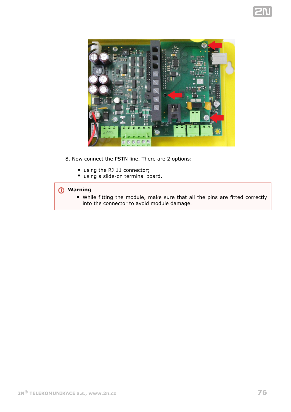 2N Lift8 v1.6.0 User Manual | Page 76 / 247