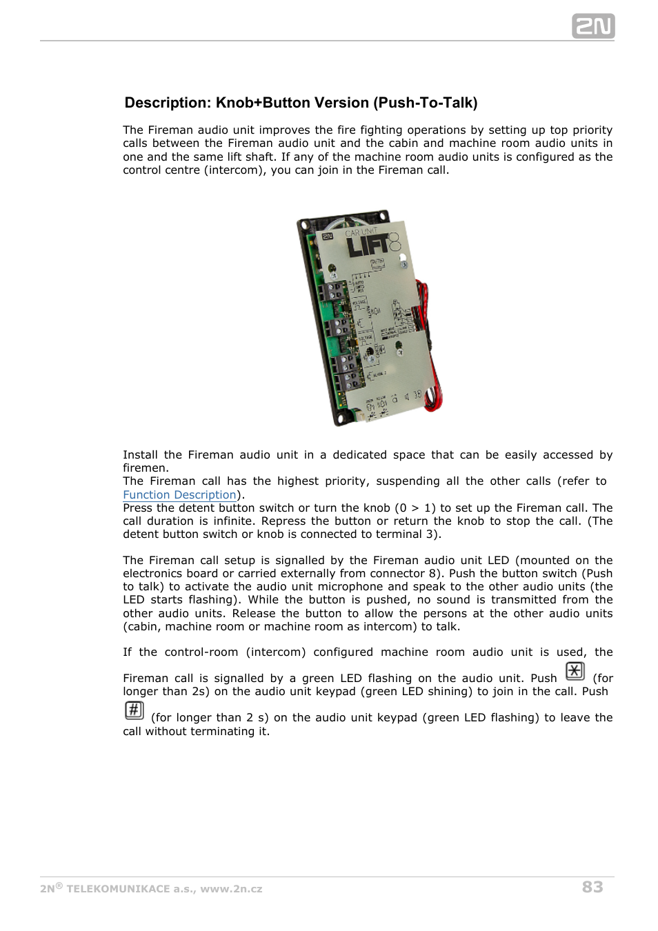 Description: knob+button version (push-to-talk) | 2N Lift8 v1.6.0 User Manual | Page 83 / 247