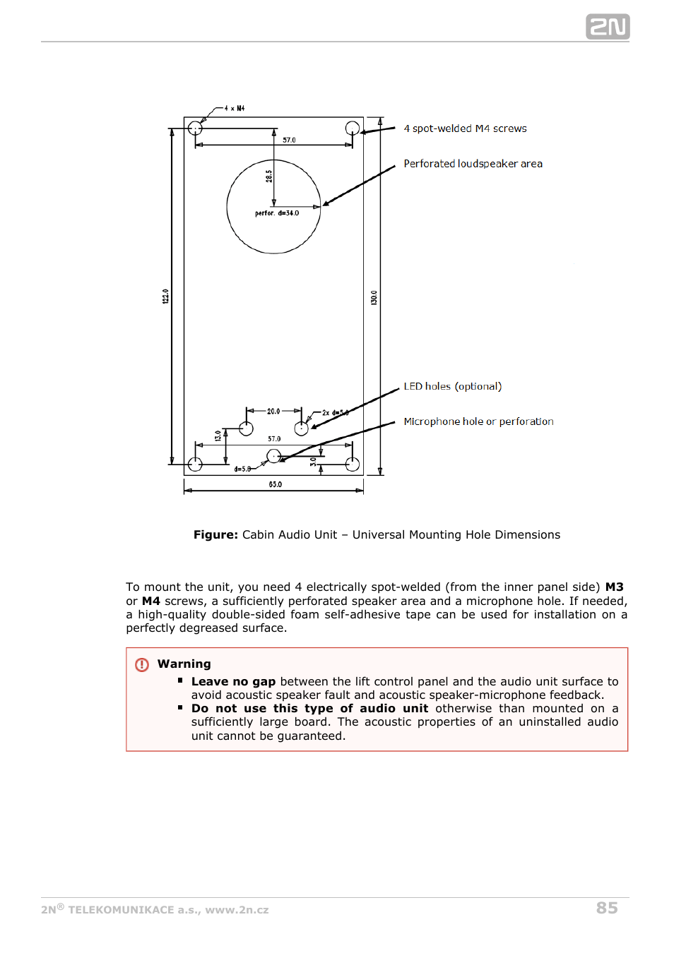 2N Lift8 v1.6.0 User Manual | Page 85 / 247