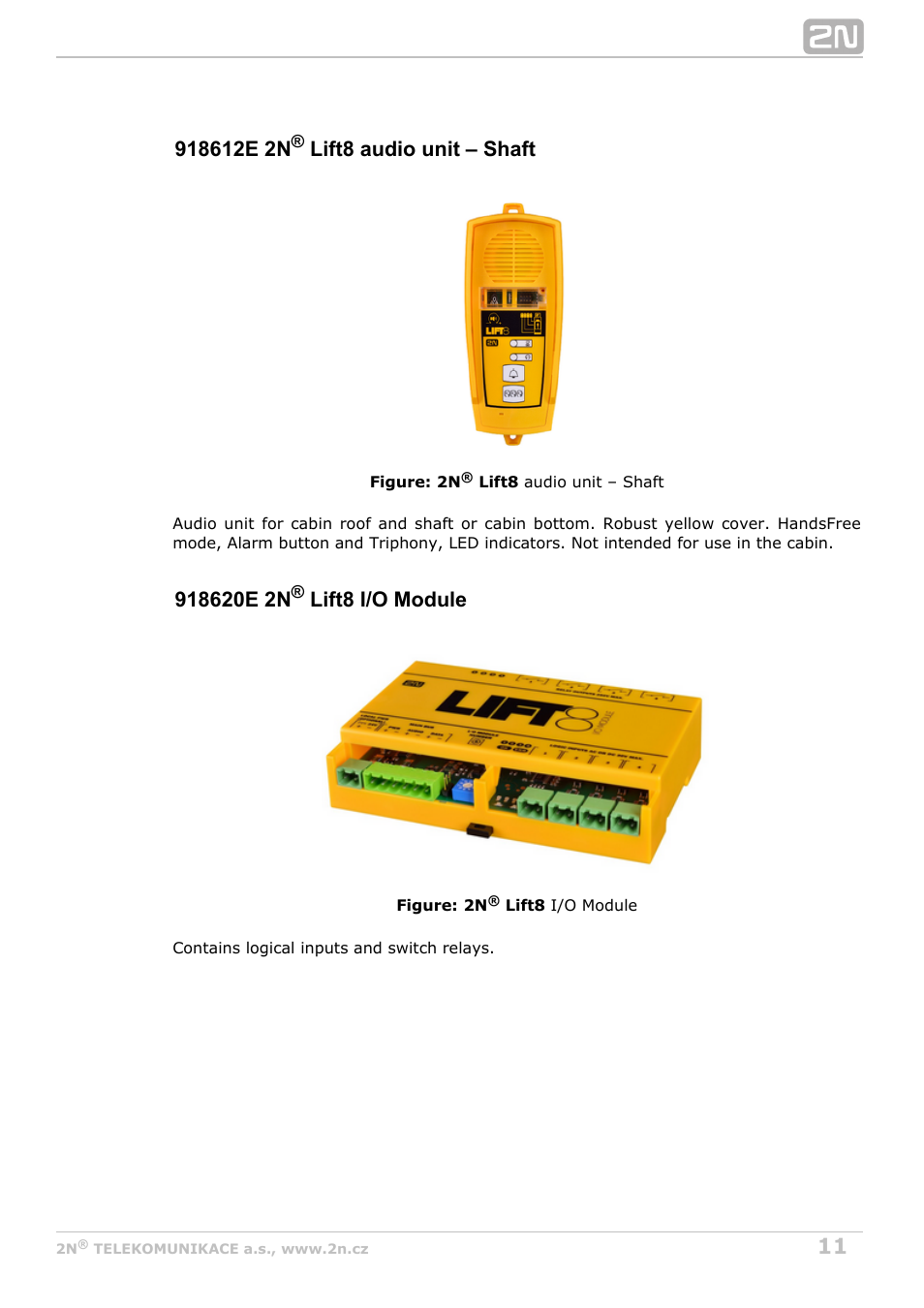 2N Lift8 v1.5.2 User Manual | Page 11 / 185