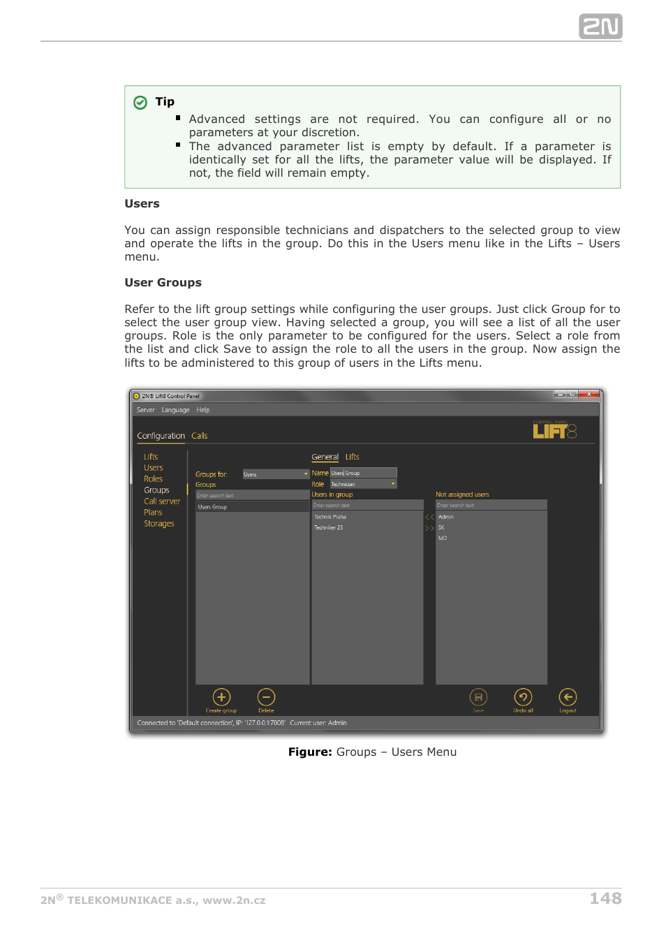 2N Lift8 v1.5.2 User Manual | Page 148 / 185