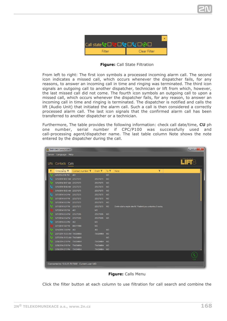 2N Lift8 v1.5.2 User Manual | Page 168 / 185