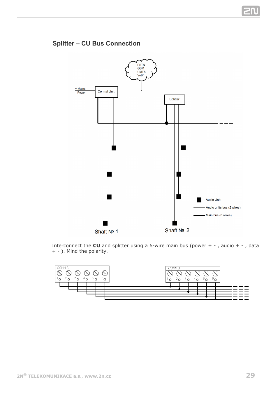 Splitter – cu bus connection | 2N Lift8 v1.5.2 User Manual | Page 29 / 185