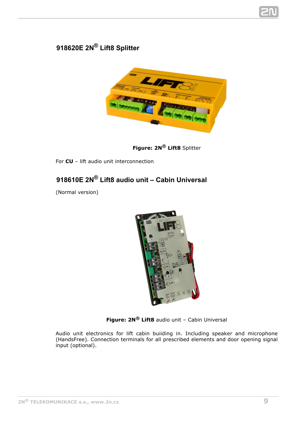 2N Lift8 v1.5.2 User Manual | Page 9 / 185