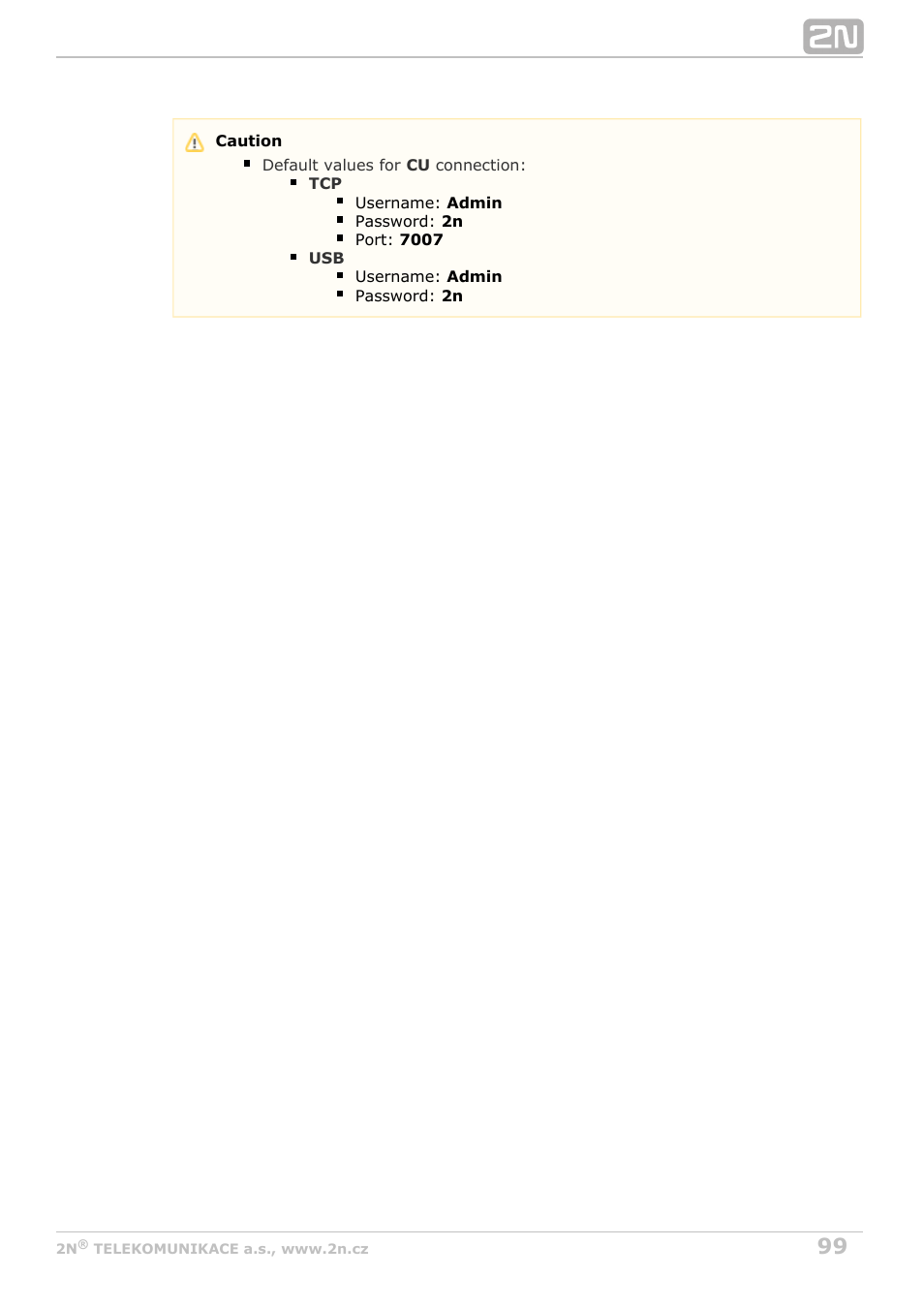 2N Lift8 v1.5.2 User Manual | Page 99 / 185