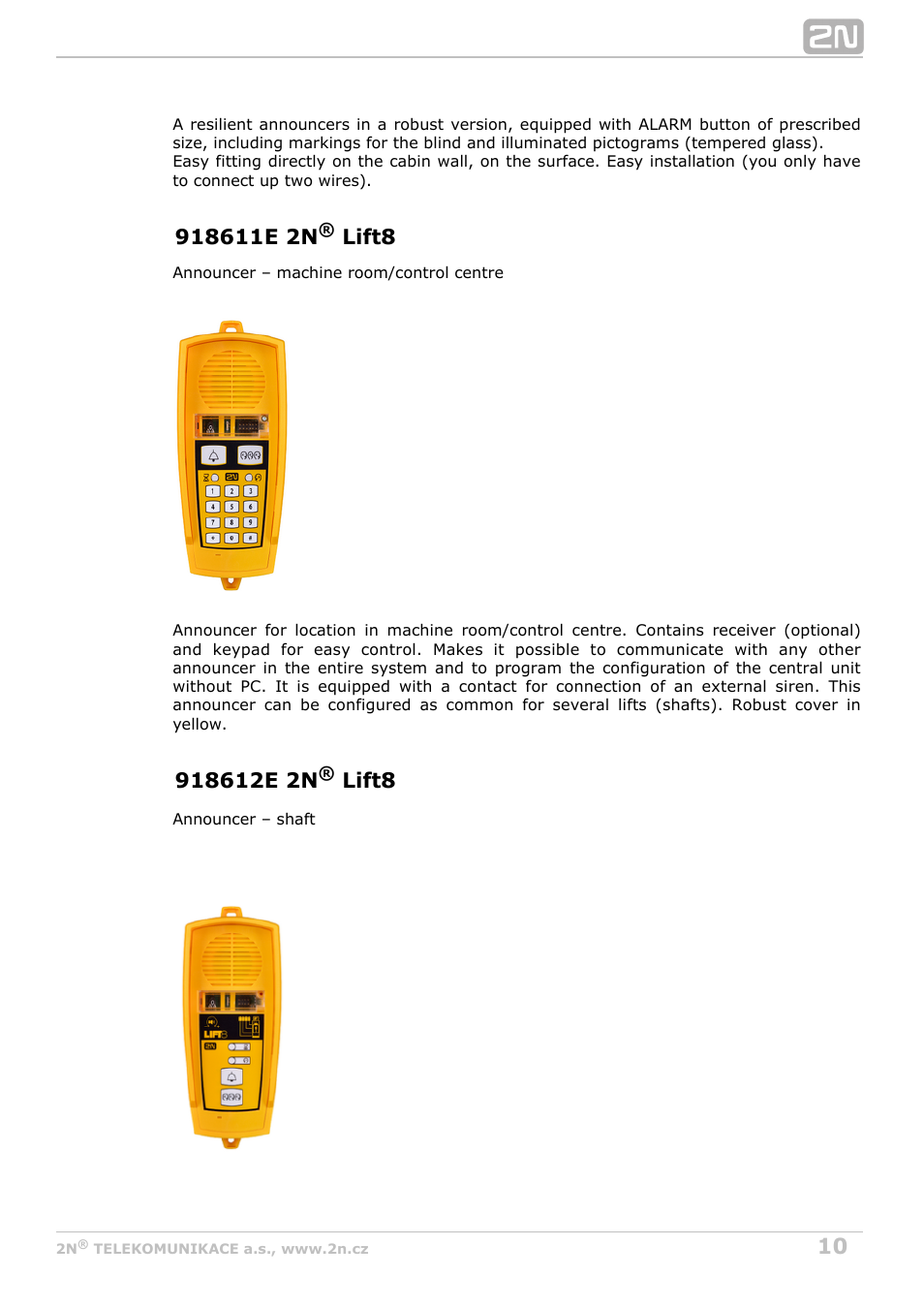 2N Lift8 v1.0 User Manual | Page 10 / 164