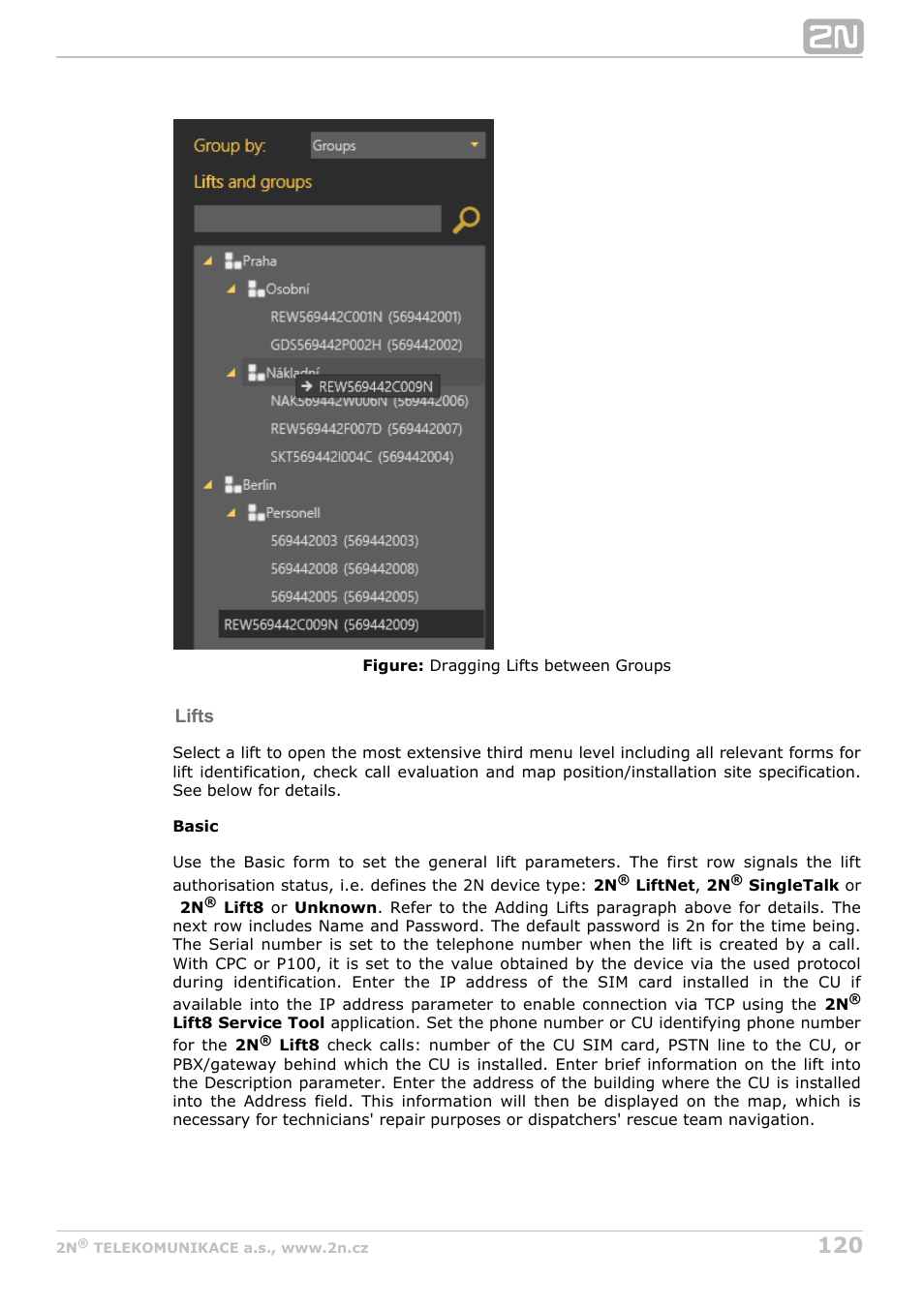 2N Lift8 v1.0 User Manual | Page 120 / 164